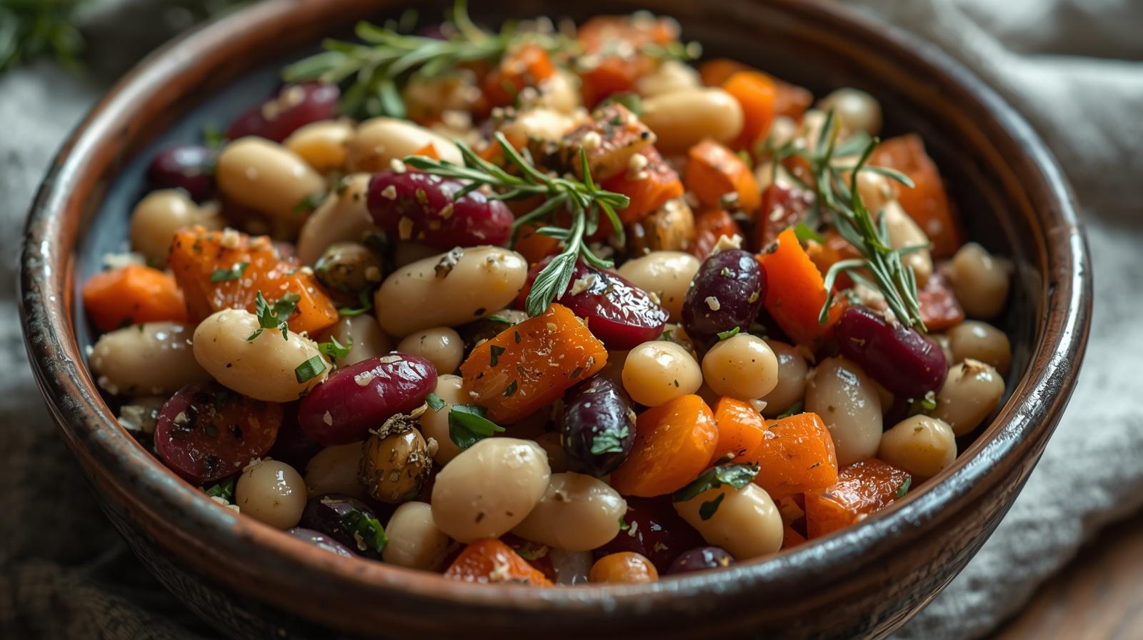 Winter Bean Salad (3 Blocks Balanced Bowl)